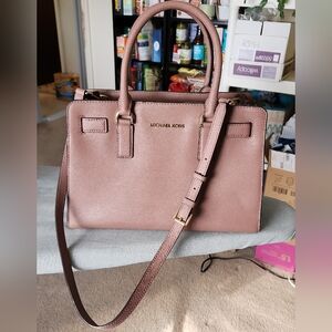 Michael Kors Pink Leather Tote Bag